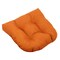 19-inch U-Shaped Outdoor Spun Polyester Tufted Dining Chair Cushion - Tangerine Dream